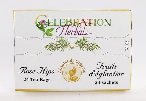 CELEBRATION HERBALS Rose HIPS Tea Organic 24 Bag, 0.02 Pound...