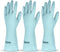 Reusable Rubber Gloves - 3 Pairs Household Cleaning Gloves Latex Free for Kitchen Dishwashing Laundry Cooking and Bathroom, Non - Slip, Small...