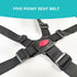 5 Point Harness Seat Belt?Adjustable Baby Seat Belt Full Protection Security Harness Seatbelt for High Chair and Pushchair Black...