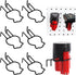 M12 Battery Pegboard Hooks, Milwaukee M12 Battery Holder, Battery Holder for Milwaukee M12 12V Batteries, Pegboard Tools Mount Organizer (6 PCS)...