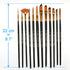 12 Pcs Artist Paint Brushes Set with Synthetic Sable Hair for Acrylic Oil Watercolor Fine Art Painting, Full Range of Sizes & Shapes Kit...