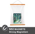 WITCOLOR Magnetic Poster Hanger Frame, Teak Magnet Poster Frame 18x24 18x12 18x18 for Posters,Paintings, Photos, Maps, Scrolls, Picture, Canvas Wo...