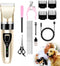 zikillya® Dog Clippers for Grooming,Dog Grooming Kit for Grooming Thick Coats Dog Shears Rechargeable Dog Grooming Clippers?Suitable for Large Lon...