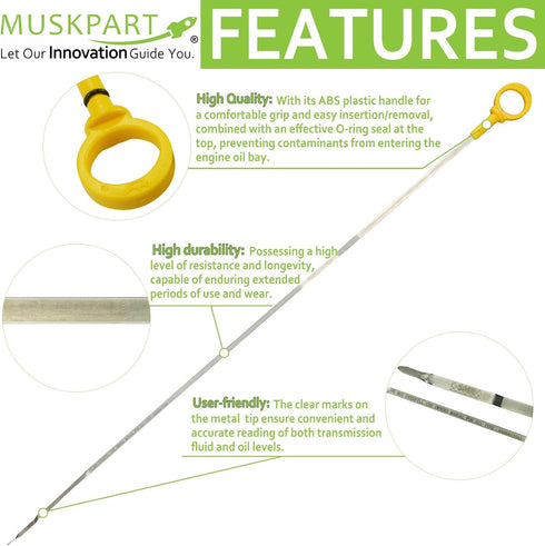 Oil Dipstick 04666139AA 917-320 for Chrysler 2006-2010 Town & Country 2006-2008 Pacifica 3.3L 3.8L Dodge 2006-2010 Grand Caravan 3.3L Engine Oil D...