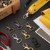 Hotop 35 Pieces Swivel Clasps Lanyard Snap Hooks Keychain Clip Hook Metal Lobster Claw Clasp with D Rings for Keychain Purse Hardware Sewing Craft...