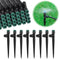 Drip Irrigation Emitters Sprayers for 1/4" Tubing, with Lock Barbed Adjustable 360 Degree Water Flow Drippers Sprayer for Garden Watering System. ...