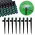 Drip Irrigation Emitters Sprayers for 1/4" Tubing, with Lock Barbed Adjustable 360 Degree Water Flow Drippers Sprayer for Garden Watering System. ...