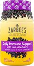 Zarbee's Elderberry Gummy Daily Immune Support Supplement with Vitamins A, C, D, E & Zinc, Black Elderberry Fruit Extract, Natural Berry Flavor, 6...
