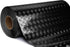 Industrial Utility Diamond Metallic Plate Chrome Finish Wrap Vinyl Underlayer Sheet Adhesive Roll for Shelves Walls Flooring (Black 17.8 inches x ...