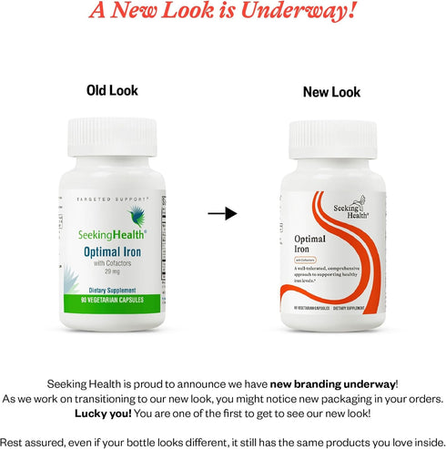 Seeking Health Optimal Iron - Supplement Supports Iron Metabolism & Aids Utilization - Formula with Vitamin C & Riboflavin to Support Absorption -...