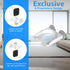 Blink Mini Compatible Secure Suction Mount Bracket with Dual Suction Cups Allows 360 Swivel – Affixes to Stainless Steel, Window Glass, Mirror and...