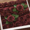 Artificial Flowers 25pcs Real Looking Burgundy Foam Fake Roses with Stems for DIY Wedding Bouquets White Bridal Shower Centerpieces Arrangements M...