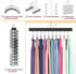 Legging Organizer for Closet, Pants Hangers with Clips Holds 20 Leggings, Jeans, Hats, Shorts, Socks, 360° Rotating Space Saving Hanging clothes o...