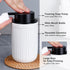 BosilunLife Foam Hand Soap Dispenser - White Ceramic Foaming Soap Dispenser for Bathroom 12oz Refillable Liquid Lotion Soap Dispenser with rust-pr...