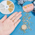 PH PandaHall Crimp Tube Beads, 3000 Pcs 1.5mm 2mm 2.5mm Brass Tube Crimp End Spacer Beads Cord End Caps Loose Stopper Bead for Earring Necklace Pe...