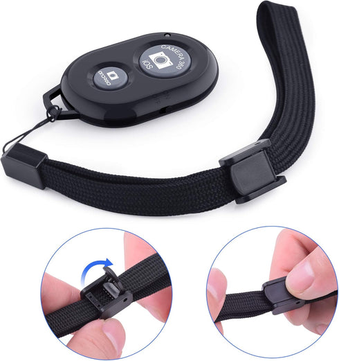 Wireless Camera Remote Shutter for Smartphones (2 Pack), Zttopo Wireless Phone Camera Remote Control Compatible with iPhone/Android Cell Phone - W...