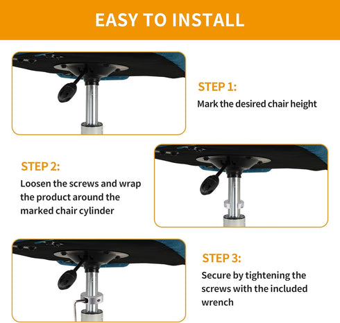 Fix Sinking Office Chair, Gas Lift Cylinder Clamp Holder, Office Chair Saver Kit Adjust Chair Height and Stop Sinking without Cylinder Replacement...