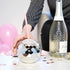 Blush Silver Disco Ball Cup with Straws for Parties - 16 Ounce Cute Sparkly Glitter Cocktail Disco Ball Drink Tumbler, Party Supplies...
