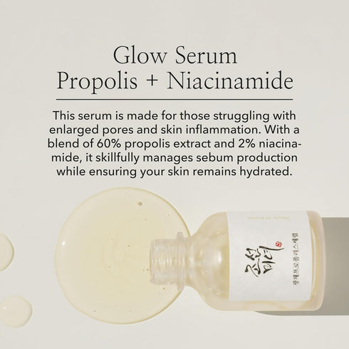 Beauty of Joseon Glow Serum Propolis and Niacinamide Hydrating Facial Soothing Moisturizer for Irritated Uneven Skin Tone, Korean Skin Care 30ml, ...
