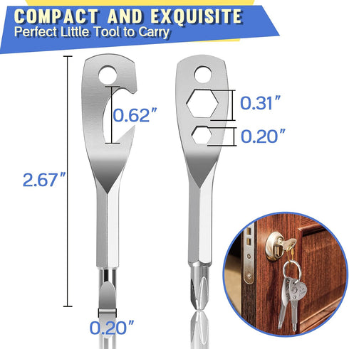 Stocking Stuffers for Men Tools - 5 In 1 Keychain Tools Christmas Cool Gadgets Gifts For Men Fathers Dad Grandpa Son Birthday Gifts, Women Boyfrie...