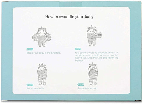 BlueMello Baby Swaddle Blanket | Ultra-Soft Plush Unicorn Essential for Infants 0-6 Months | Swaddling Wrap White | Ideal Newborn Registry and Tod...
