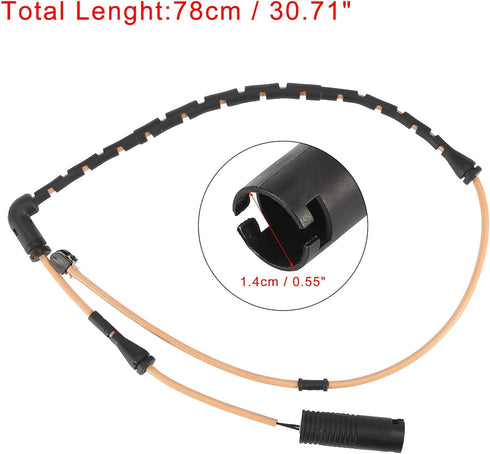 X AUTOHAUX 2pcs Car Front Brake Pad Wear Sensor for Land Rover for Range for Rover SEM000012...