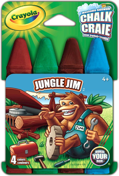 Crayola Build Your Box Jungle Jim Chalk (4 Count)...