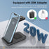 Minthouz Wireless Charger, 3 in 1 Fast Wireless Charging Station with 20W Adapter for Multiple Devices Apple Watch, AirPods, Wireless Charger Stan...