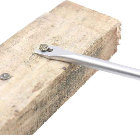 U-Shaped/V-Shaped Tack Lifter Soft Grip Handle Nail Puller,for Removing All Kinds of Staples for Furniture Floor Wooden Case Carton Photo Frame(2P...