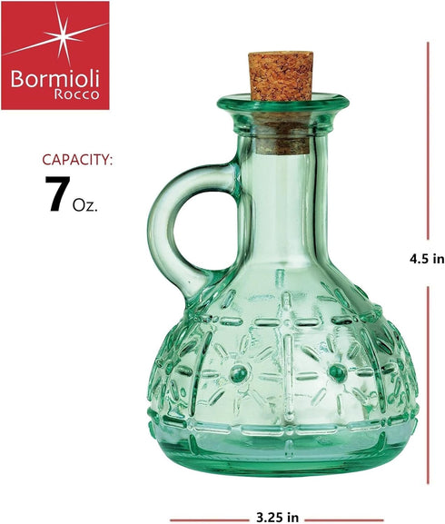 Bormioli Rocco Country Home Olivia 7 Ounce Oil Cruet Bottle...