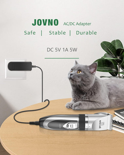 5V Power Cord Replacement onei sall Dog Shaver Clippers Charger for Low Noise Rechargeable Cordless Electric Quiet Hair Clippers 2-Speed Quiet Dog...