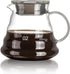 Vdomus Pour Over Coffee Maker - 500ml Glass Coffee Pot - Portable Dripper - 5''H French Style Manual Coffee Brewer with Strainer (Without Stainles...