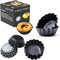 Egg Tart Molds 12PCS Tart Pan 2.6inch, Mini Carbon Steel Non Stick Tart Pans, Tart Molds For Baking (2.6 inch)...