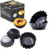 Egg Tart Molds 12PCS Tart Pan 2.6inch, Mini Carbon Steel Non Stick Tart Pans, Tart Molds For Baking (2.6 inch)...