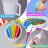 LET'S RESIN 17OZ/500ML Split Cup with Handle, Thicken & Easy Clean Split Cups for Paint Pouring with 5 Channels, Silicone Reusable Fluid Art Split...