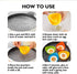 Egg Poacher - KRGMNHR Poached Egg Cooker with Ring Standers, Silicone Egg Poacher Cup for Microwave or Stovetop Egg Poaching, with Extra Oil Brush...