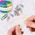 SAIOM 400 PCS Colourful Paper Clips Assorted Sizes, 200 PCS 11/10 Inch and 200 PCS 2 Inch Paper Clips, PVC Coated Large Paper Clips Great for Sort...