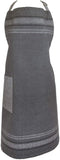 DII French Stripe, Kitchen Collection, Chef Apron, Chambray Gray...