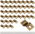 Table Desk Top Fasteners with Screws Bronze Heavy Duty Z Table Top Connectors Table Clips/Table Top Brackets, 40 Packs Set (Include 40 Clips and 4...