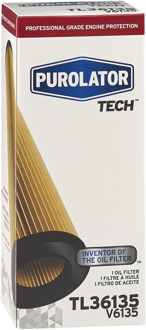 Purolator TL36135 PurolatorTECH Cartridge Oil Filter Compatible With Jeep Wrangler, Grand Cherokee, Dodge Grand Caravan, Journey, Charger, Chrysle...