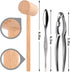 6Pcs Crab Crackers and Tools including 2 Forks 2 Lobster Crackers Nut Cracker and 2 Lobster Crab Mallets...