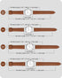 12 Colors for Quick Release Leather Watch Band, Fullmosa Axus Genuine Leather Watch Strap,Brown,22mm...