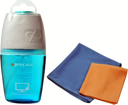 ProcareSelect Screen Cleaner with 3 Premium Microfiber Cloth for LCD & OLED 4K TV, Laptop, PC, Tablet, Mobile Phone - Easy Wipe for Mirror Shine S...