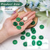 Fashewelry 10Pcs Natural Jade Donut Disc Gemstone Pendants 24-25mm Large Hole Healing Chakra Polished Stone Flat Round Bead Charms for Jewelry Mak...