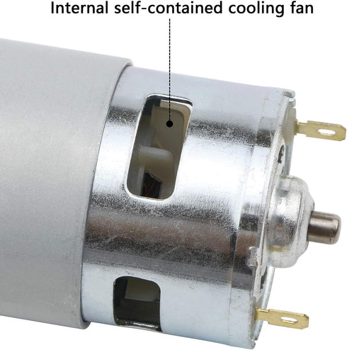 DC 12V Mini Gear Motor DC Geared Motor High Torque Electric Micro 12000 RPM Speed Reduction Geared Motor Centric Output Shaft 45mm Diameter Gearbo...