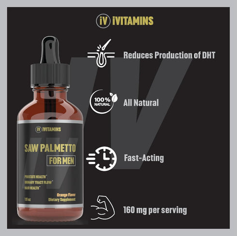 Saw Palmetto for Men | Prostate Support Supplement for Men's Health | Saw Palmetto Supplement | DHT Blocker for Men | Prostate Supplement | Prosta...