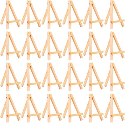 eBoot 24 Pack Mini Wood Display Easel (5 Inch)...