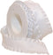 Morex Ribbon Double Ruffle Ribbon, 1-1/2-Inch by 16.5-Yard, White...