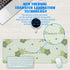 Desk Mat, Kawaii Green Flower Extended Gaming Mouse Pad Large, 31.5"x11.8" Big Mouse Pad with Non-Slip Base and Stitched Edge, Long Computer Keybo...