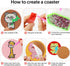 DOTSOPS 8 Pcs Cartoon animal Diamond Painting Coasters Kits with Holder - DIY Diamond Art Coaster - Non Slip Coaster for Adults Diamond Painting K...